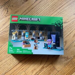 LEGO Minecraft Armory Set with Blue and Green Accents